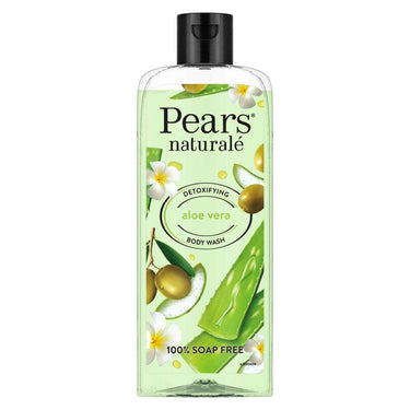 Pears Naturale Detoxifying Aloevera Bodywash, 250 ml and Pears Soft & Fresh Bathing Bar with 98% Pure Glycerine & Mint Extracts - For Fresh Glow (125g x 4)